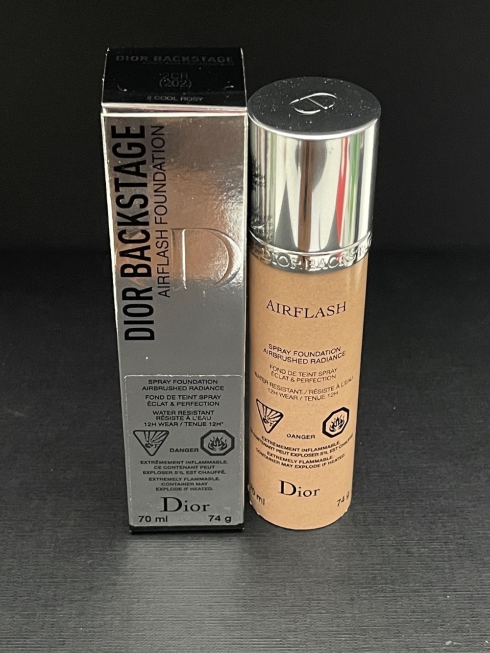 New RARE Christian Dior Backstage Airflash Spray Foundation 70ml-2CR(202)